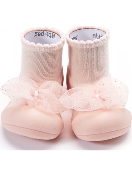 Attipas Marhuľové prvé topánôčky s mašľou