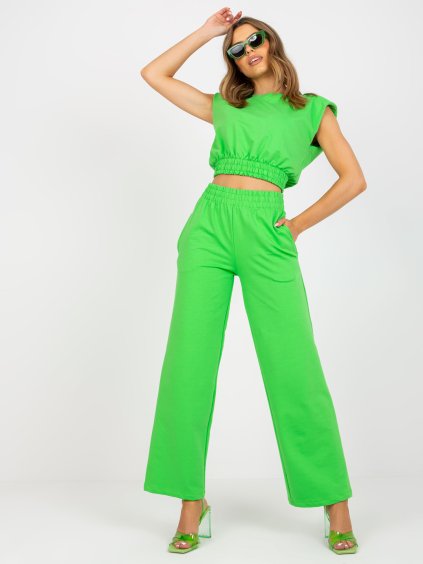 Zelený teplákový komplet