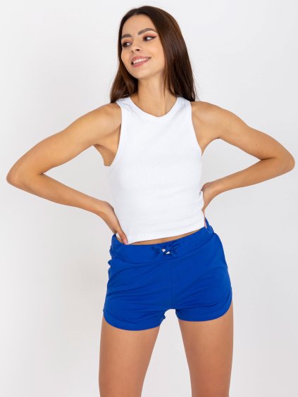 Biely rebrovaný basic top