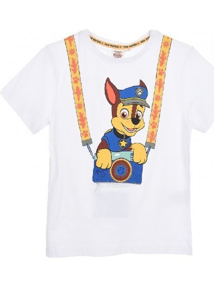 BIELE CHLAPČENSKÉ TRIČKO PAW PATROL