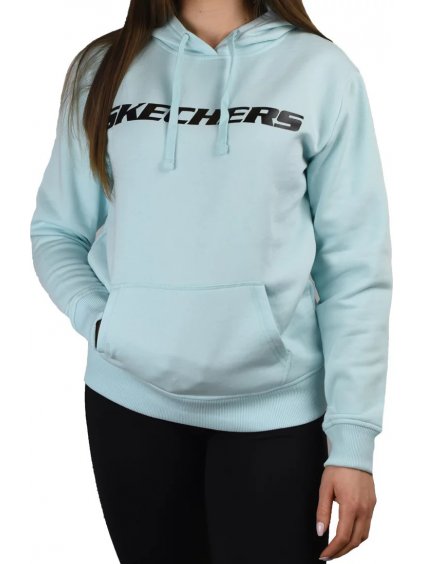 MODRÁ DÁMSKÁ MIKINA SKECHERS HERITAGE HOODIE