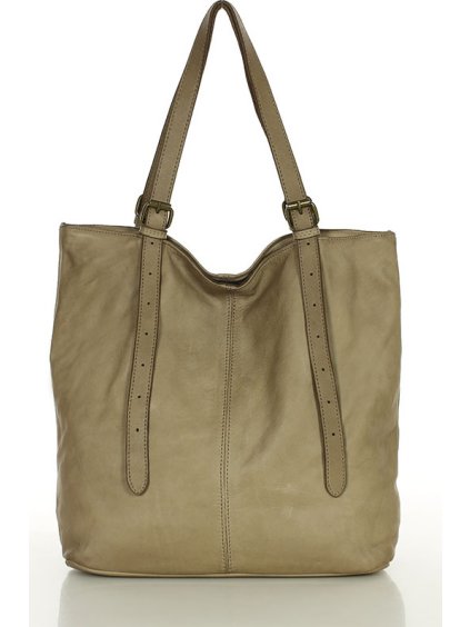 MARCO MAZZINI Béžová minimalistická kabelka