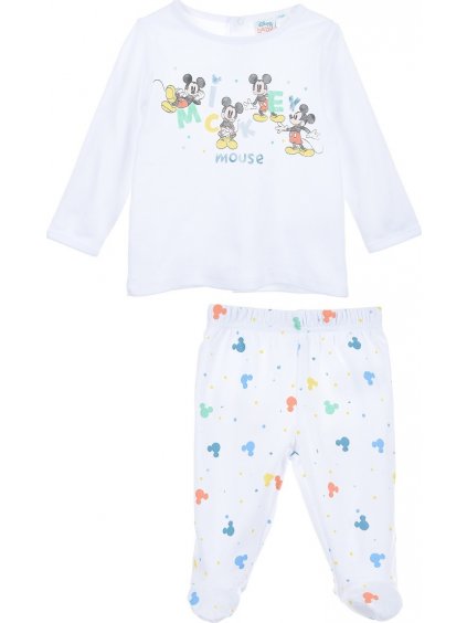 Biely chlapčenský set pre bábätká Disney Mickey Mouse