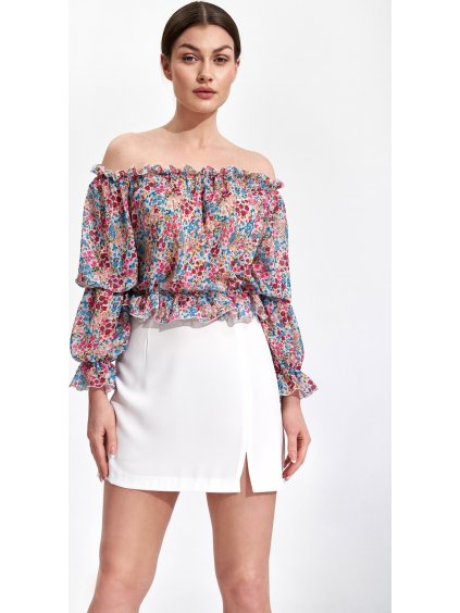 Smotanová sukňa s rozporkom