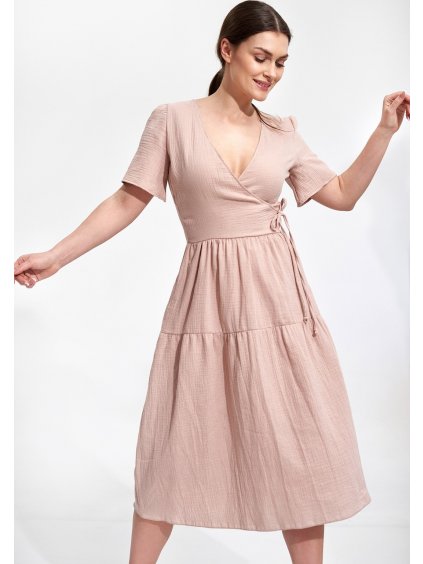 Béžové ľahké letné šaty