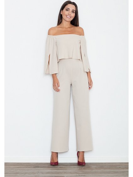 Dámsky béžový overal