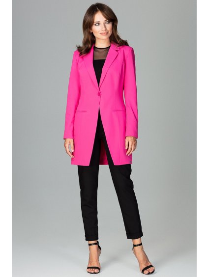 Dlhé fuchsiové sako