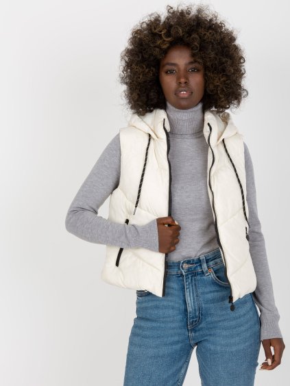 Krátka vesta s kapucňou