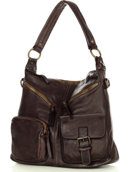 MARCO MAZZINI tmavo hnedá kabelka