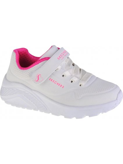 Biele dievčenské tenisky Skechers Uno Lite