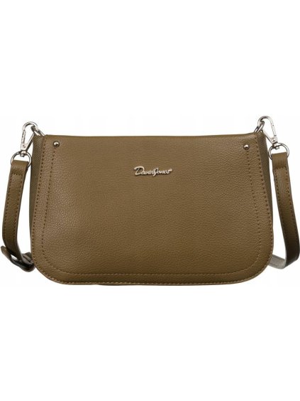 David Jones khaki štýlová crossbody kabelka