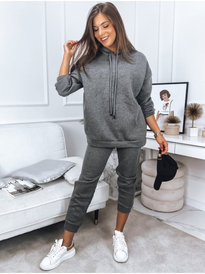 Tmavosivá súprava s kapucňou KSENIIA PREMIUM