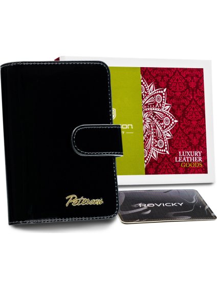 Peterson Čierna peňaženka so zapínaním Y037