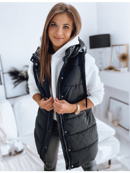 Čierna prešívaná vesta TOLIS