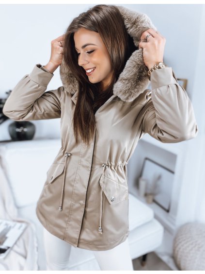 Béžová teplá parka FORSIL