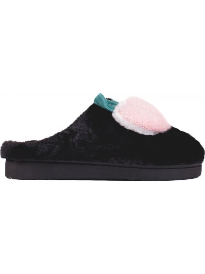 Dámske čierne mäkké šľapky