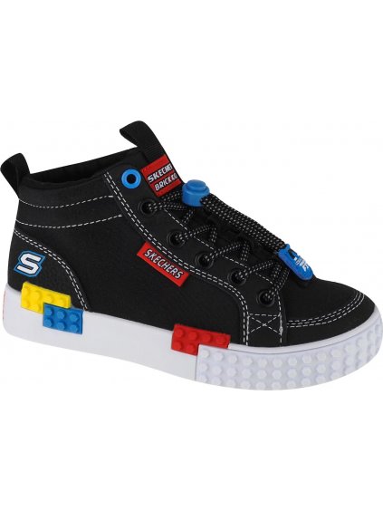 ČIERNE CHLAPČENSKÉ TOPÁNKY SKECHERS KOOL BRICKS