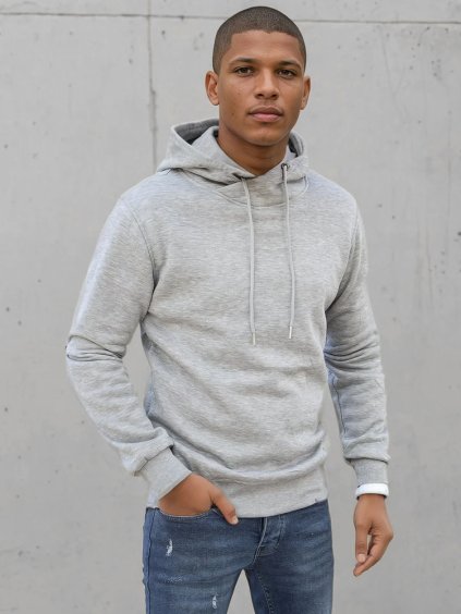 Svetlosivá mikina s kapucňou