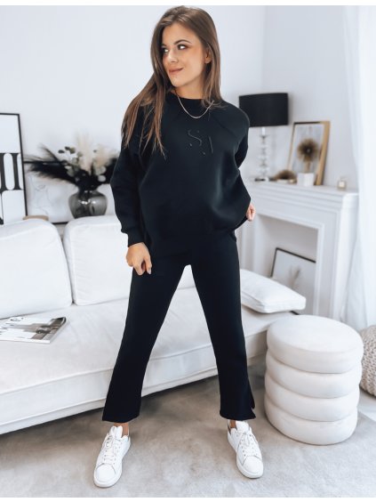 Čierna zateplená tepláková súprava FILAR