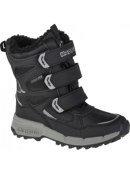 Čierne detské snehule Kappa Vipos Tex K