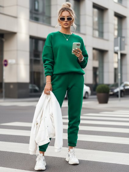 Tmavozelená tepláková súprava ARIELLA PREMIUM