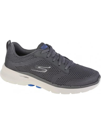 Sivé pánske tenisky Skechers Go Walk 6 Avalo