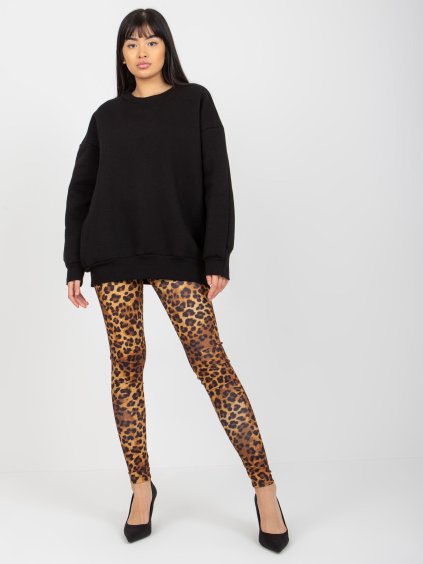 Čierna dámska mikina bez kapucne