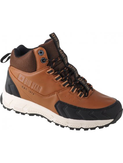 Hnedé damske topánky Big Star Trekking Shoes II274453
