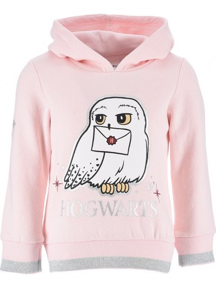 Harry Potter Svetloružová mikina so sovou