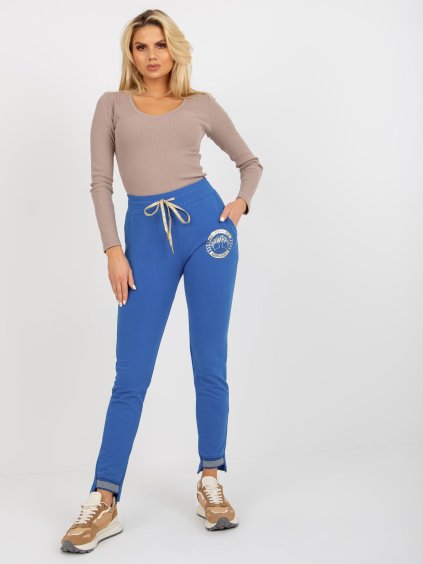 Modré dámske tepláky