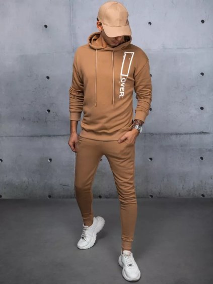 Hnedá pánska súprava OVER