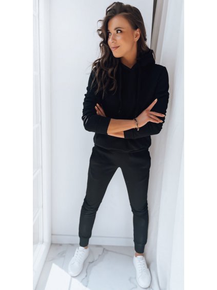 Čierna mikina s kapucňou BASIC