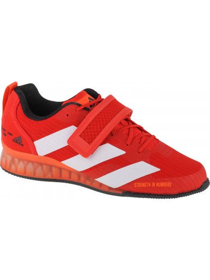 Červené pánske tenisky adidas Adipower Weightlifting 3