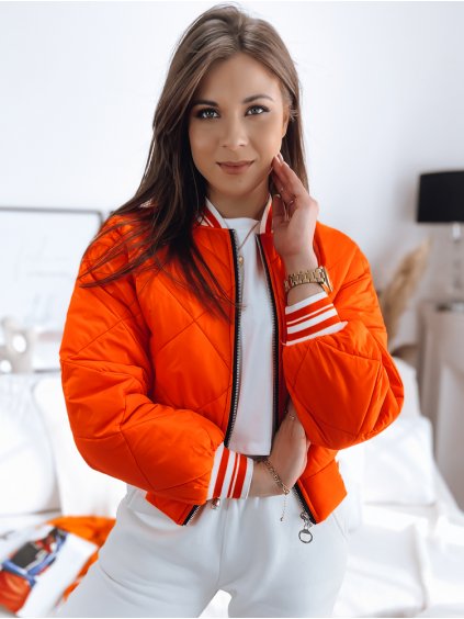 ORANŽOVÁ PREŠÍVANÁ BOMBER BUNDA BOMBER