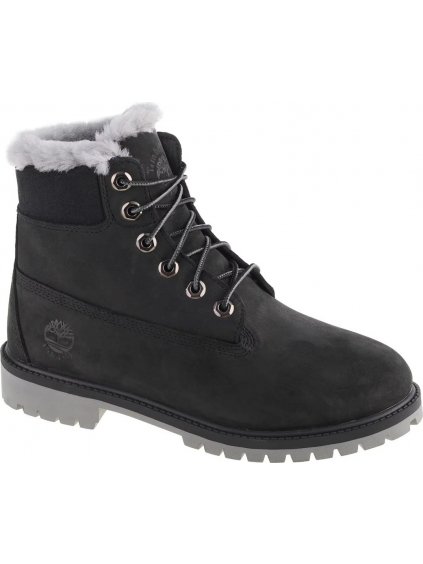 ČIERNE CHLAPČENSKÉ TOPÁNKY TIMBERLAND PREMIUM 6 IN WP SHEARLING BOOT JR