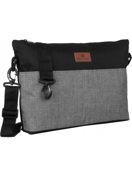 Peterson Čierno - sivá textilná shopper taška