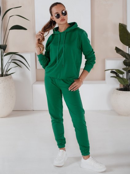 Zelená teplákovka s kapucňou MIGEL