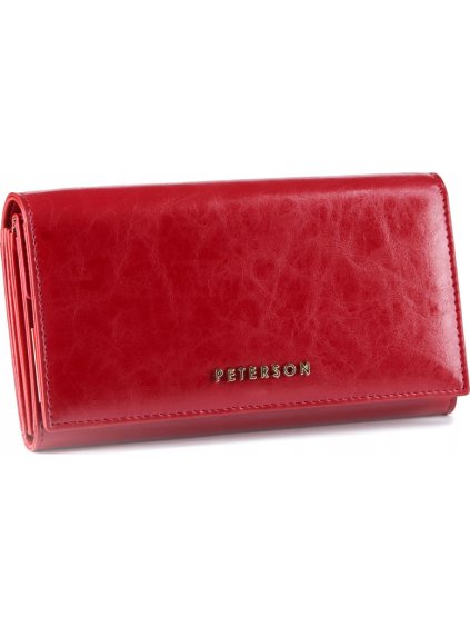 Peterson Klasická červená peňaženka Y078