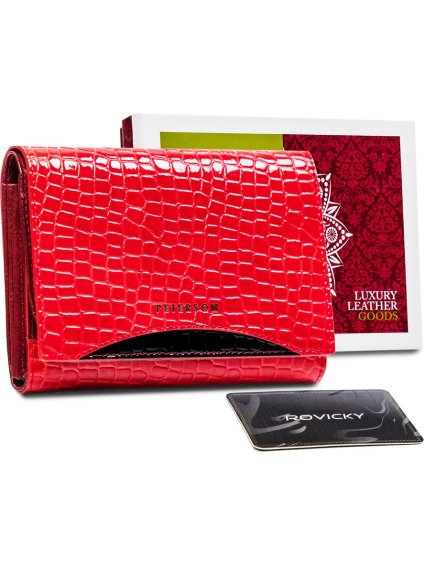 Peterson Čierna peňaženka s pruhmi Y075