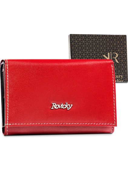 Rovicky Červená peňaženka s vreckom na zips V125