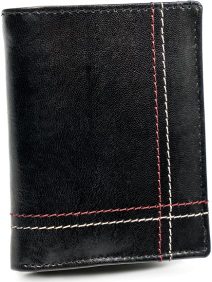 Always Wild Peňaženka s krížovým prešitím - čierna A092