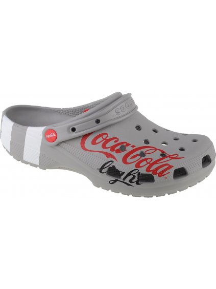 SIVÉ DÁMSKE NAZUVÁKY CROCS CLASSIC COCA-COLA LIGHT X CLOG