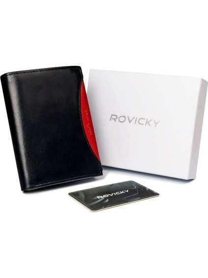 Rovicky Čierna peňaženka so vsadkou L118