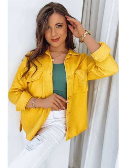 Žltá košeľová bunda SUNSET