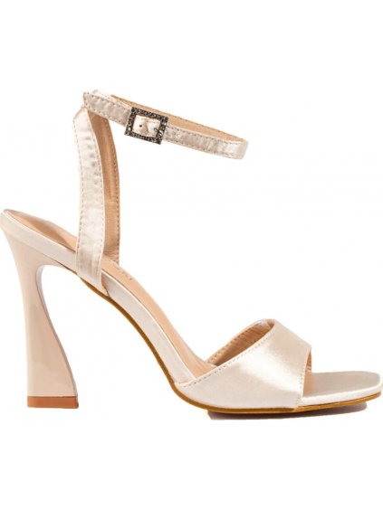 Dámske sandále na vysokom podpätku Potocki - Smotanová
