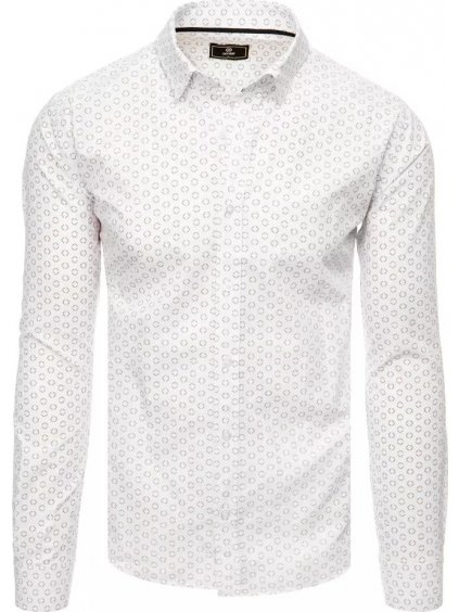 Pánska biela vzorovaná košeľa