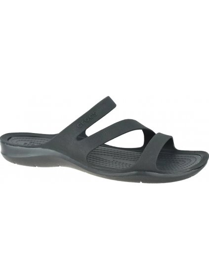 Čierne dámske nazúvaky Crocs W Swiftwater Sandals