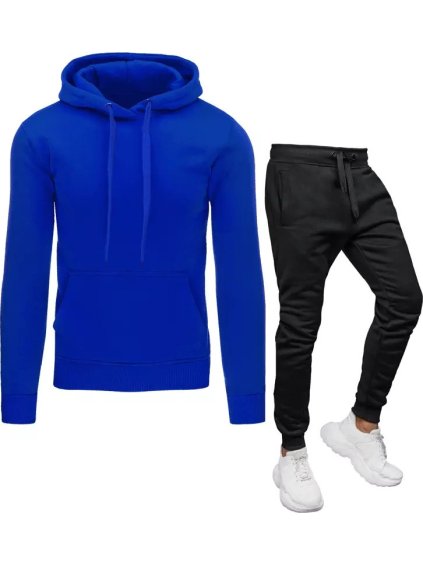 Modro-čierna pánska tepláková súprava