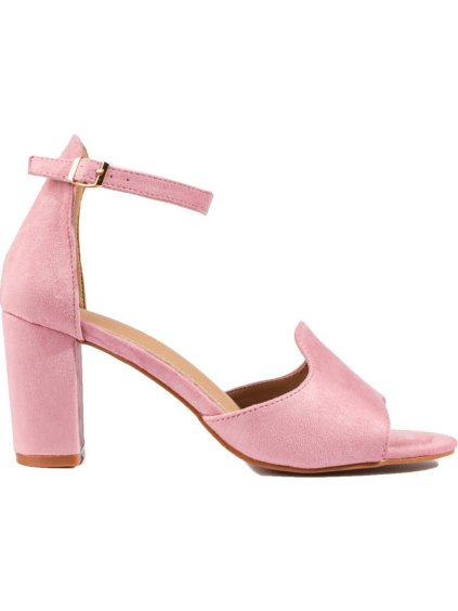 Dámske ružové sandále na stĺpiku W. Potocki