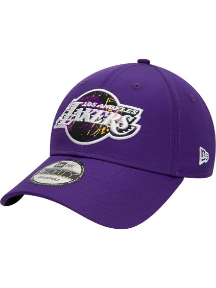 FIALOVÁ PÁNSKA ŠILTOVKA NEW ERA 9FORTY LOS ANGELES LAKERS NBA PRINT INFILL CAP 60298639